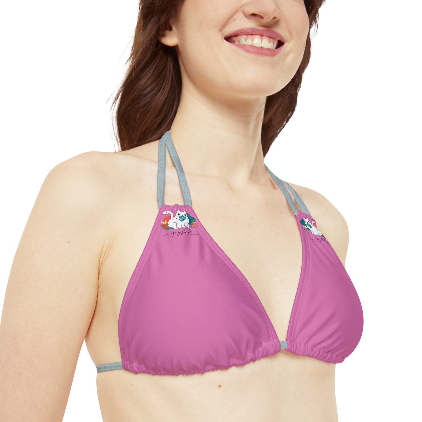 Enjoy Cat Strappy Bikini Set