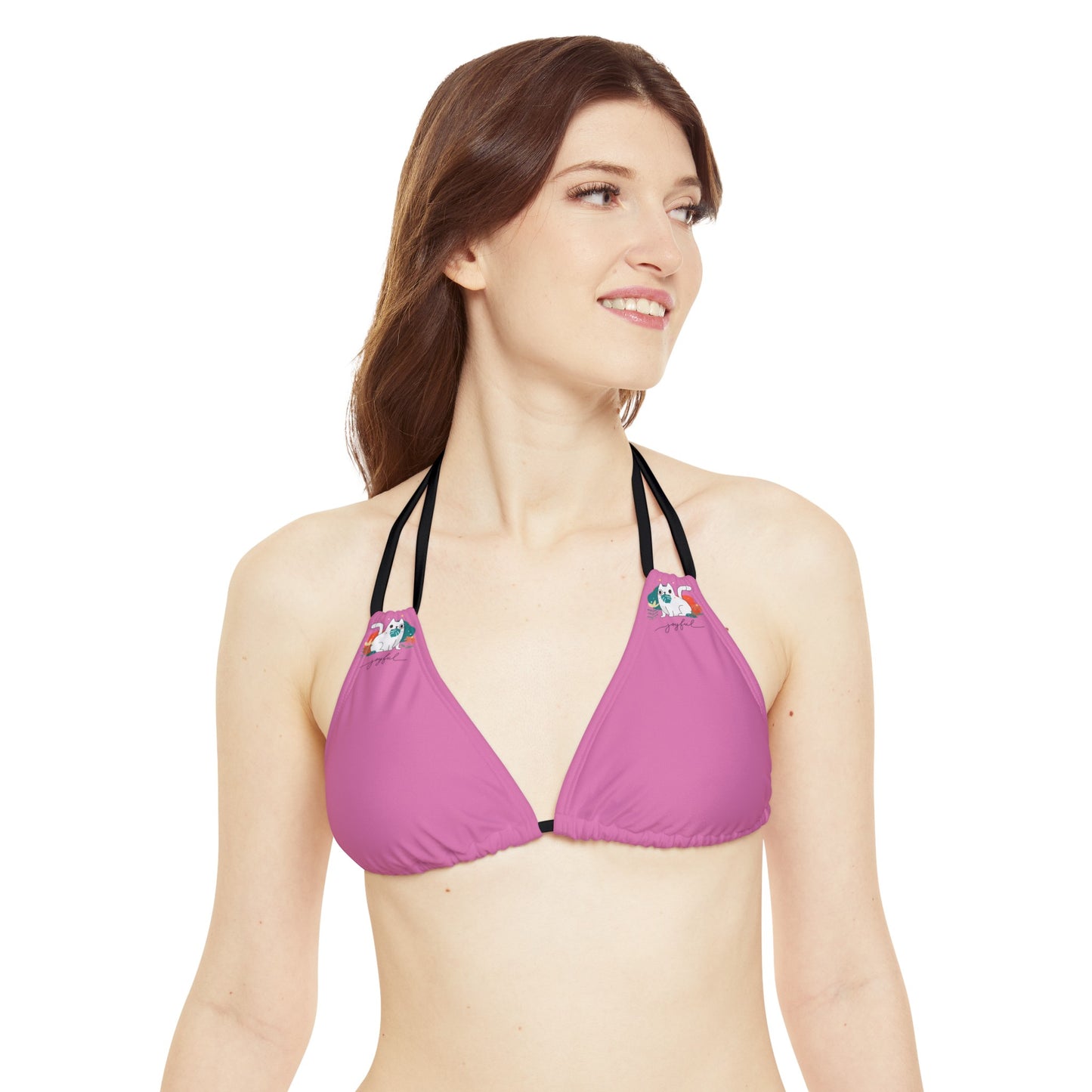 Enjoy Cat Strappy Bikini Set
