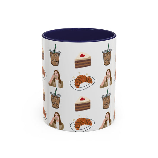 Café Vibes Accent Coffee Mug - 11 and 15oz, Perfect for Coffee Lovers