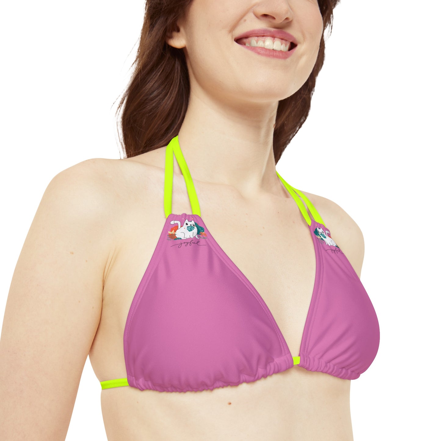 Enjoy Cat Strappy Bikini Set