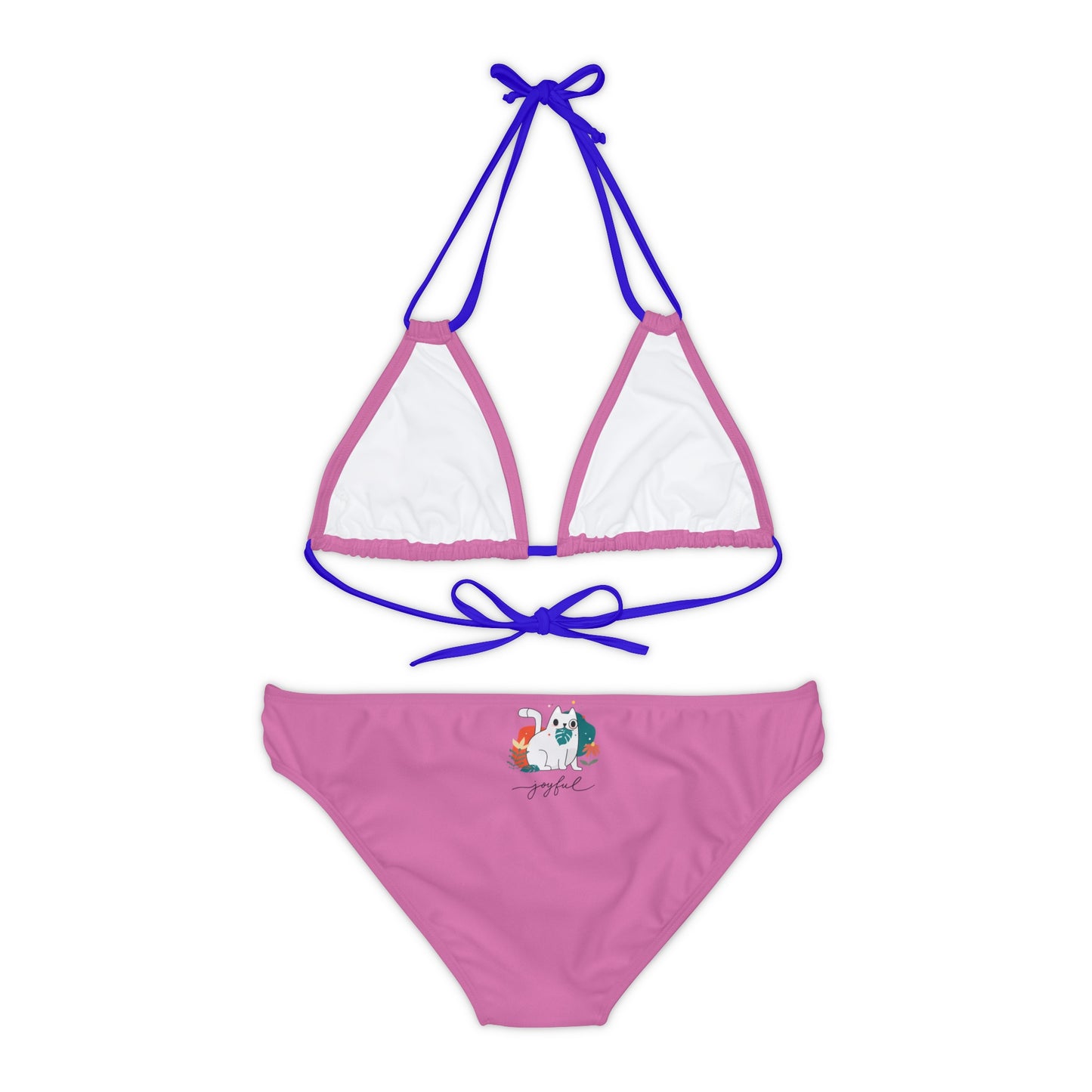 Enjoy Cat Strappy Bikini Set