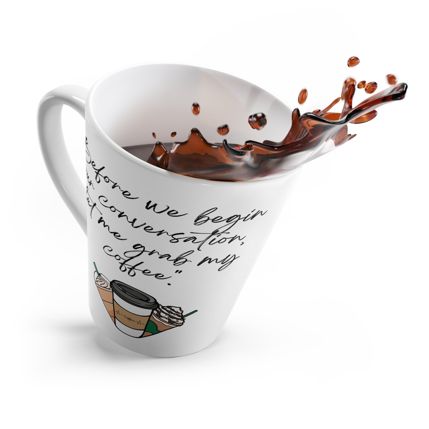Coffee Latte Mug 10% Discount Up to $50 Purchase