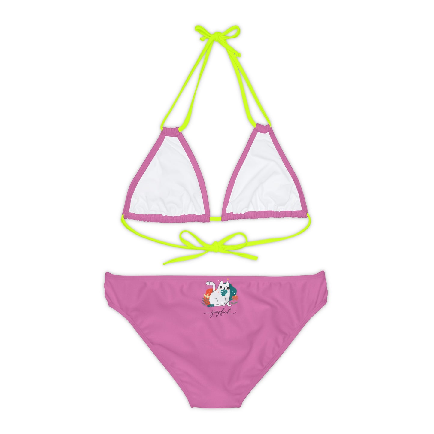 Enjoy Cat Strappy Bikini Set