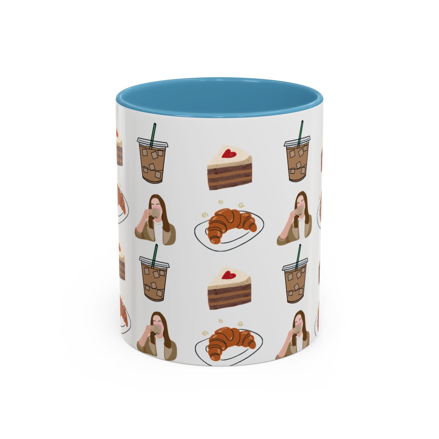 Café Vibes Accent Coffee Mug - 11 and 15oz, Perfect for Coffee Lovers