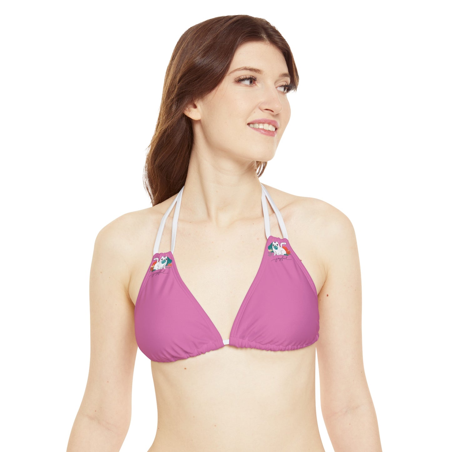 Enjoy Cat Strappy Bikini Set