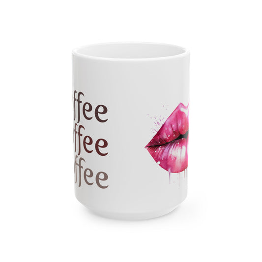 Coffee Time Ceramic Mug, (11oz, 15oz)