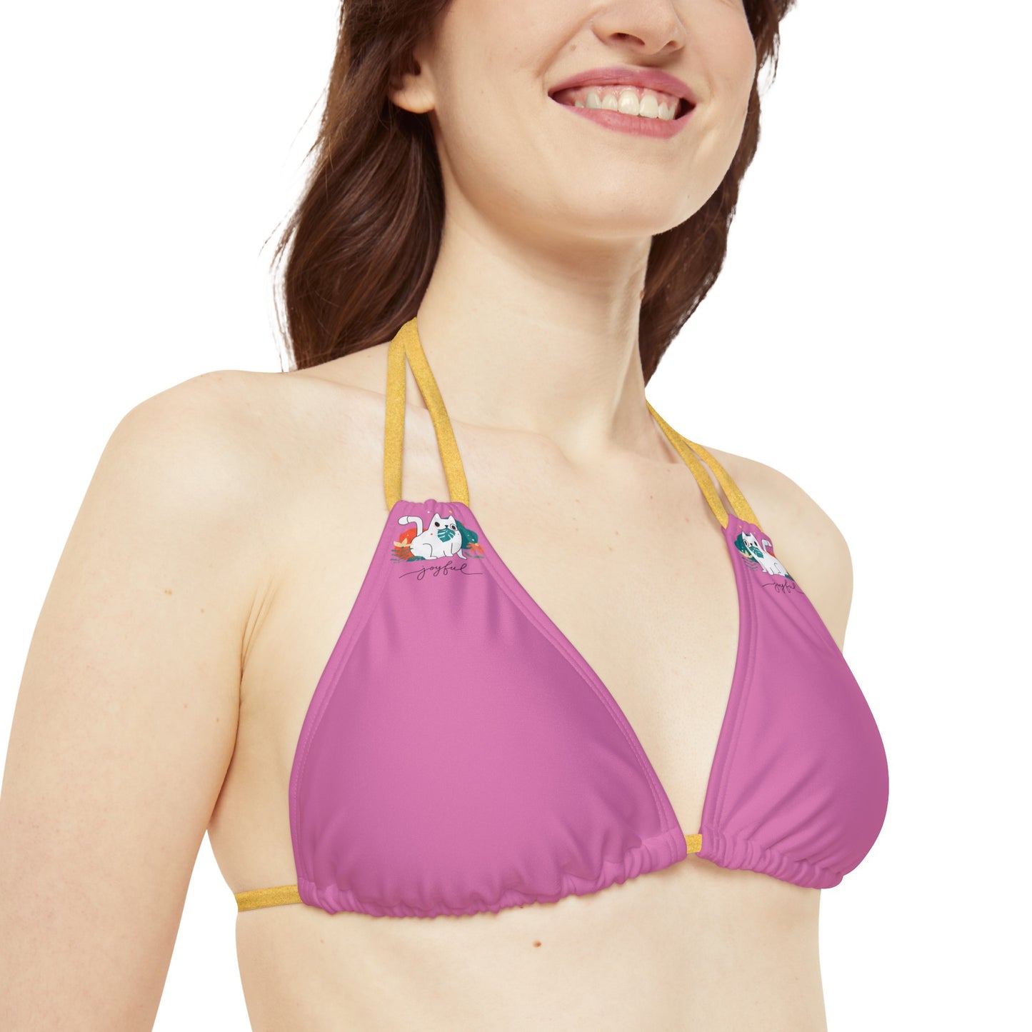 Enjoy Cat Strappy Bikini Set