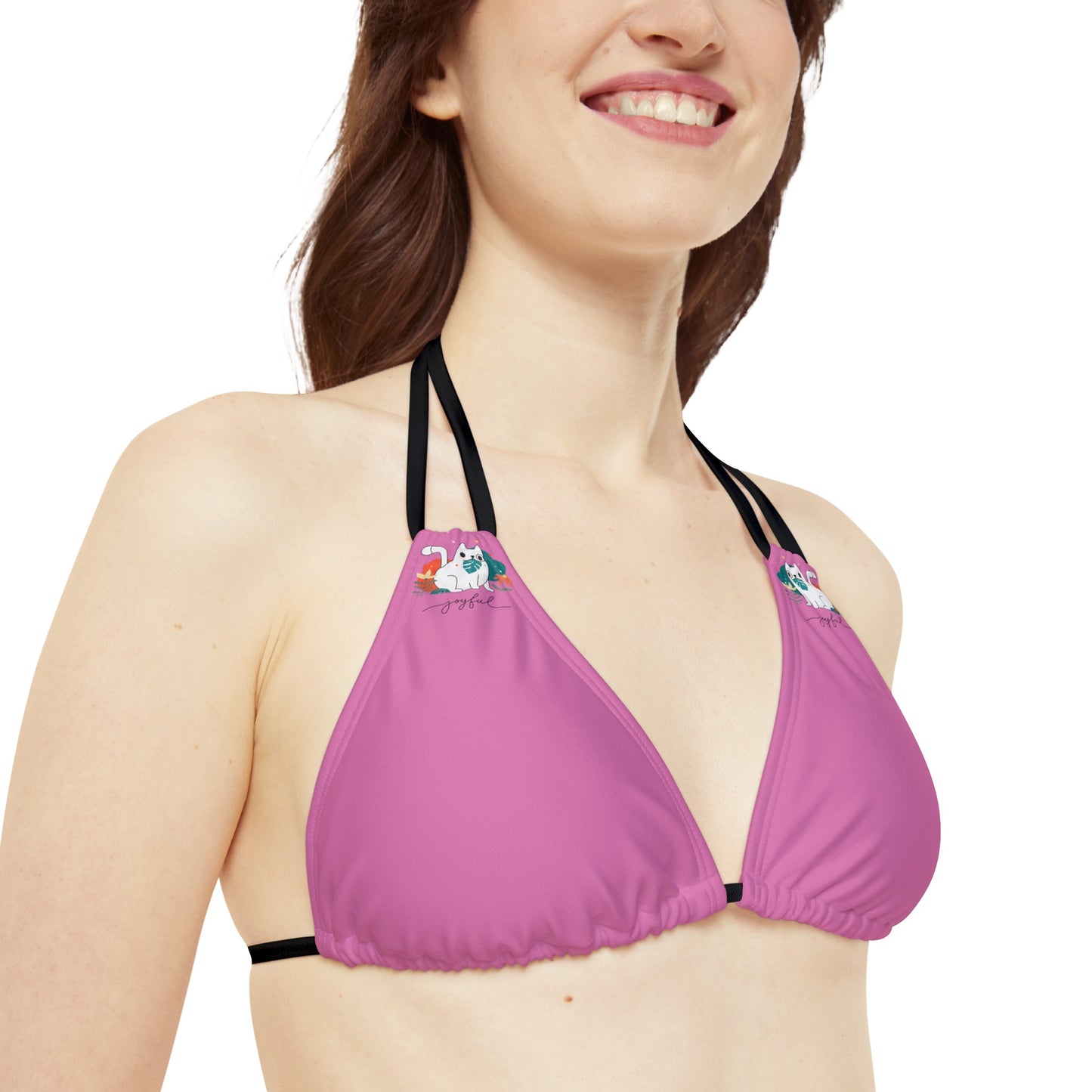 Enjoy Cat Strappy Bikini Set