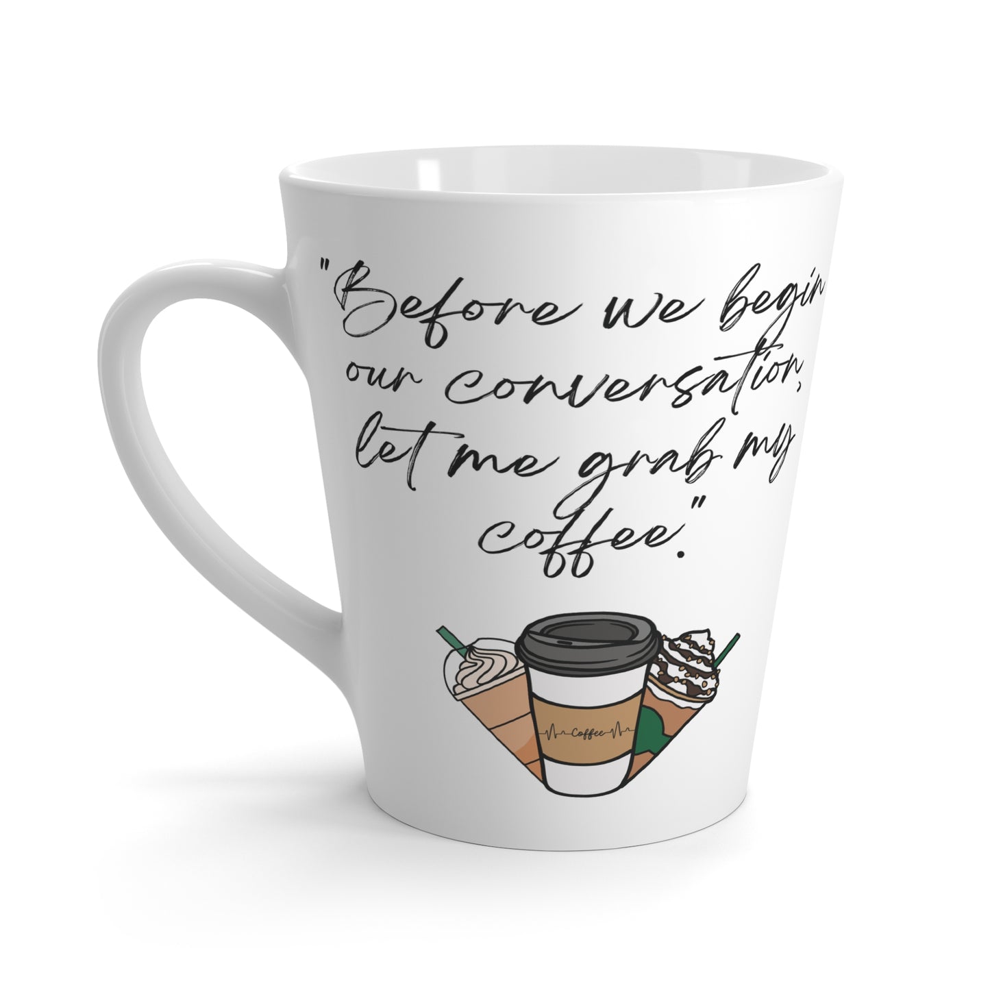 Coffee Latte Mug 10% Discount Up to $50 Purchase