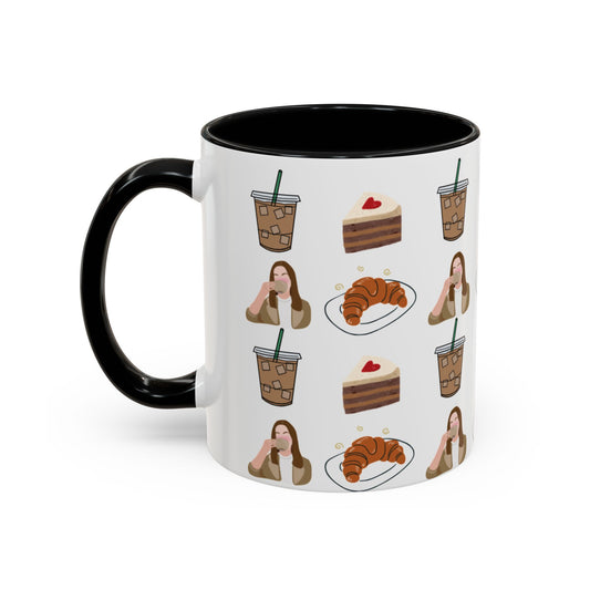 Café Vibes Accent Coffee Mug - 11 and 15oz, Perfect for Coffee Lovers