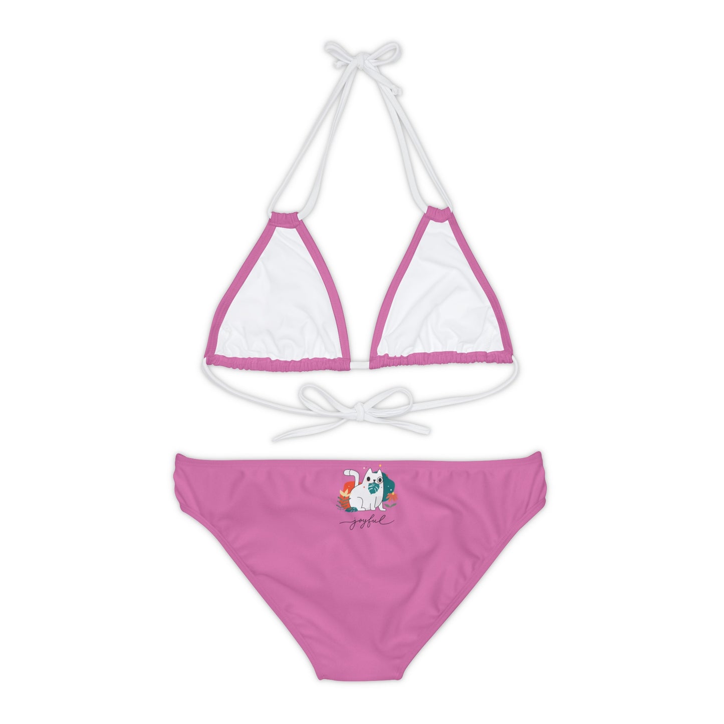 Enjoy Cat Strappy Bikini Set