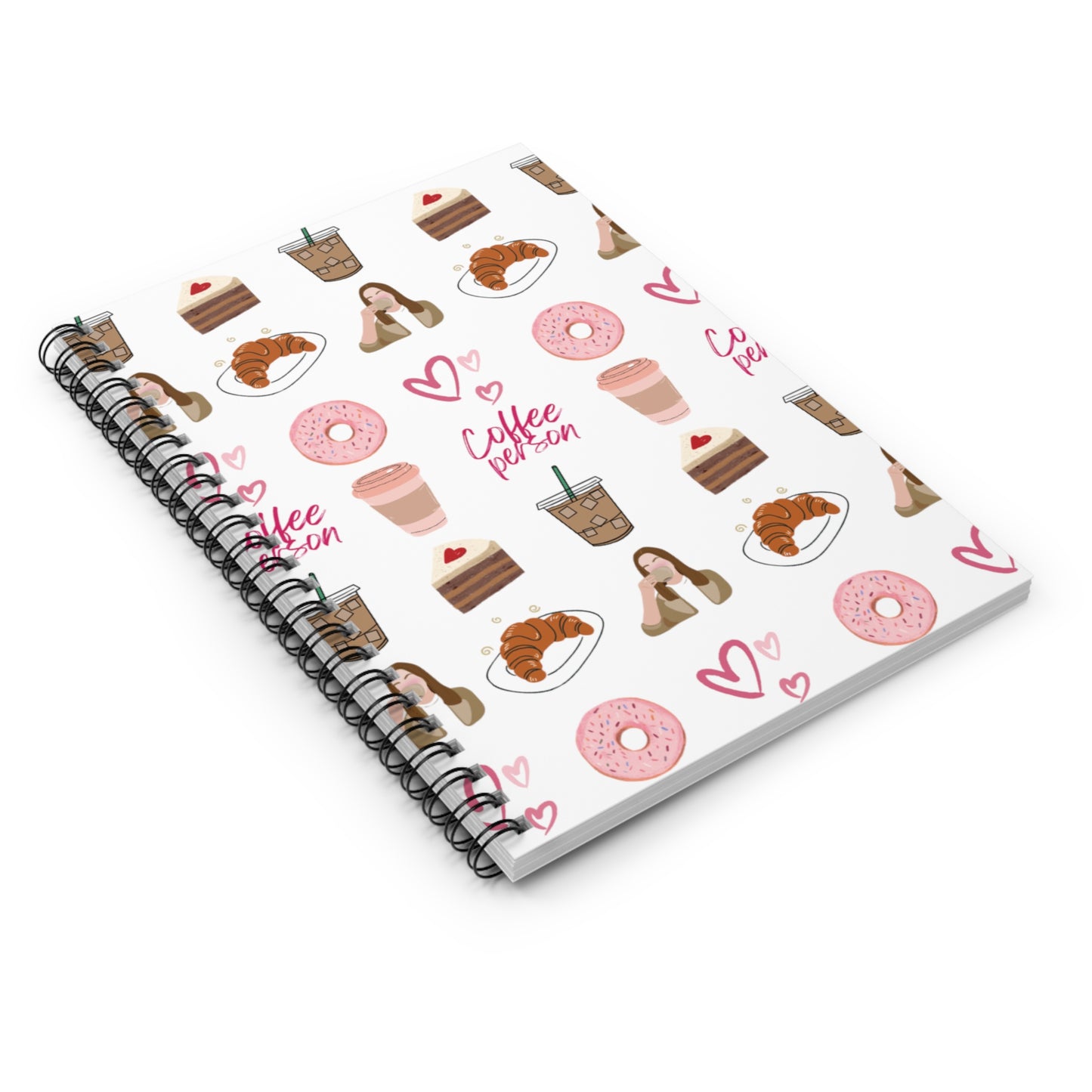 Coffee and Donut its Never Enough Spiral Notebook - Ruled Line