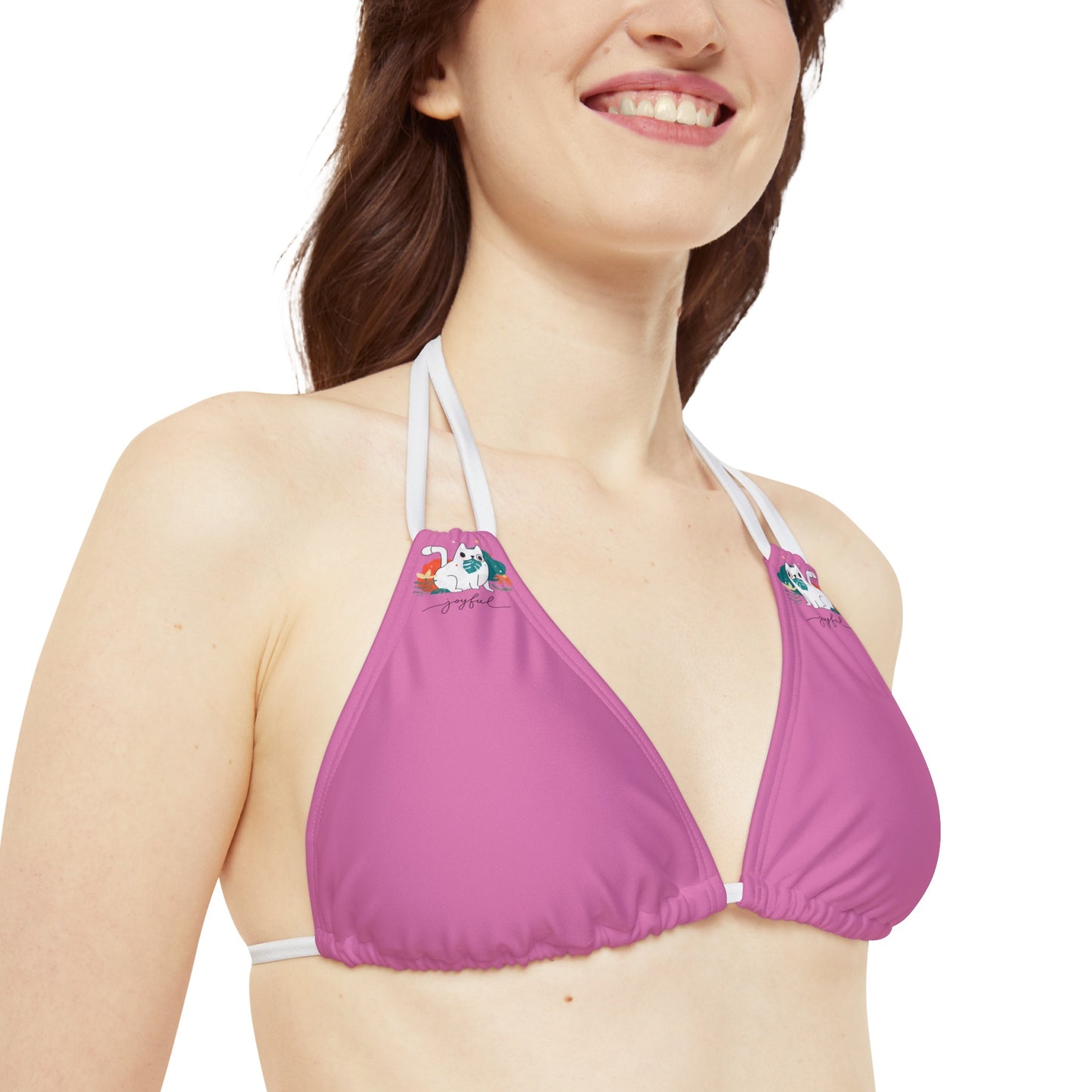 Enjoy Cat Strappy Bikini Set