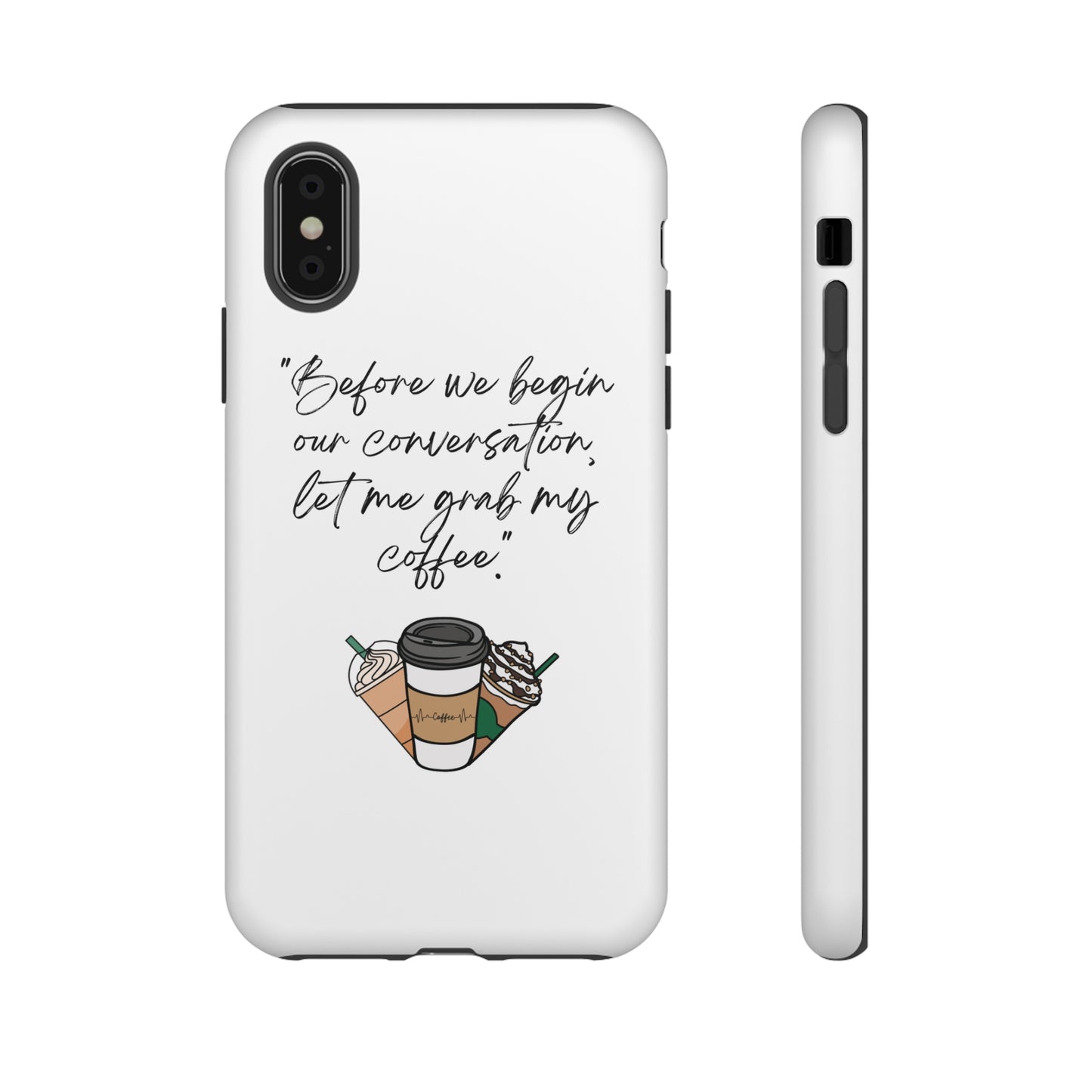 Fundas resistentes para iPhone Coffee Time 10% de descuento hasta $50 de compra