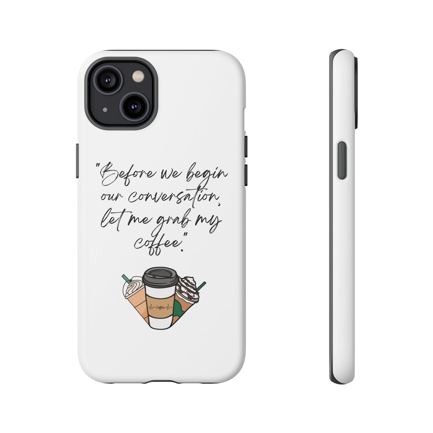 Fundas resistentes para iPhone Coffee Time 10% de descuento hasta $50 de compra