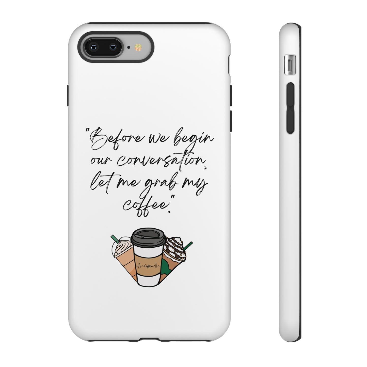 Fundas resistentes para iPhone Coffee Time 10% de descuento hasta $50 de compra