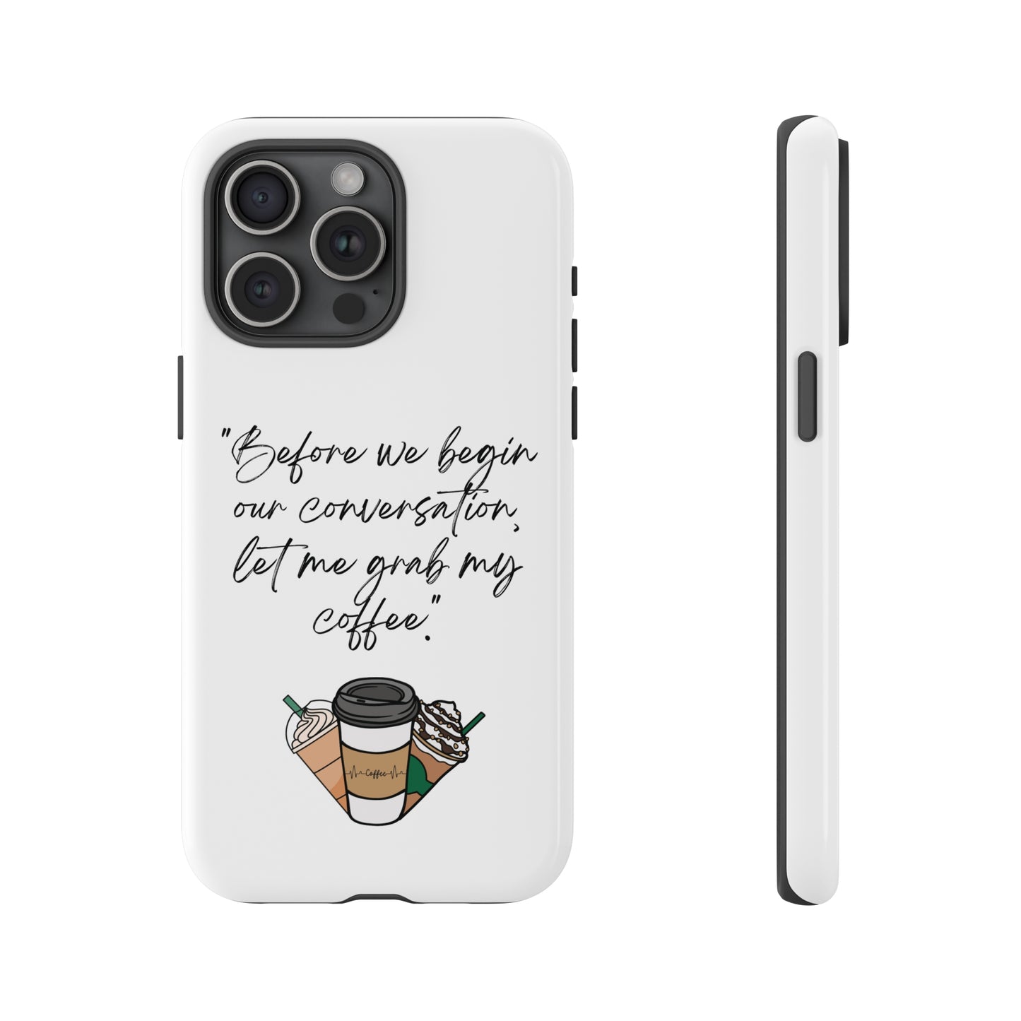 Fundas resistentes para iPhone Coffee Time 10% de descuento hasta $50 de compra