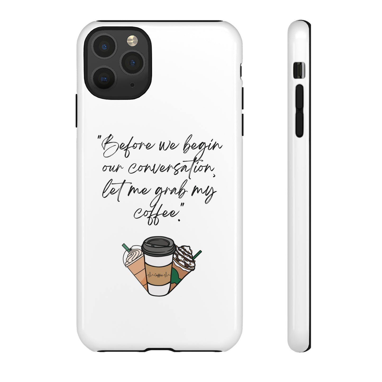 Fundas resistentes para iPhone Coffee Time 10% de descuento hasta $50 de compra