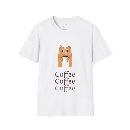 Coffee & Cat Softstyle T-Shirt