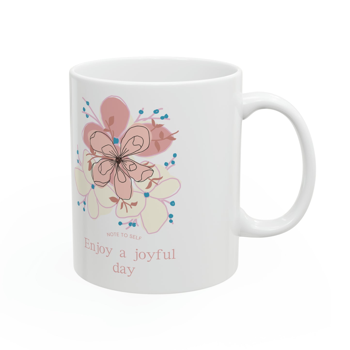 Taza de cerámica 11oz 10% de descuento Hasta $50 de compra