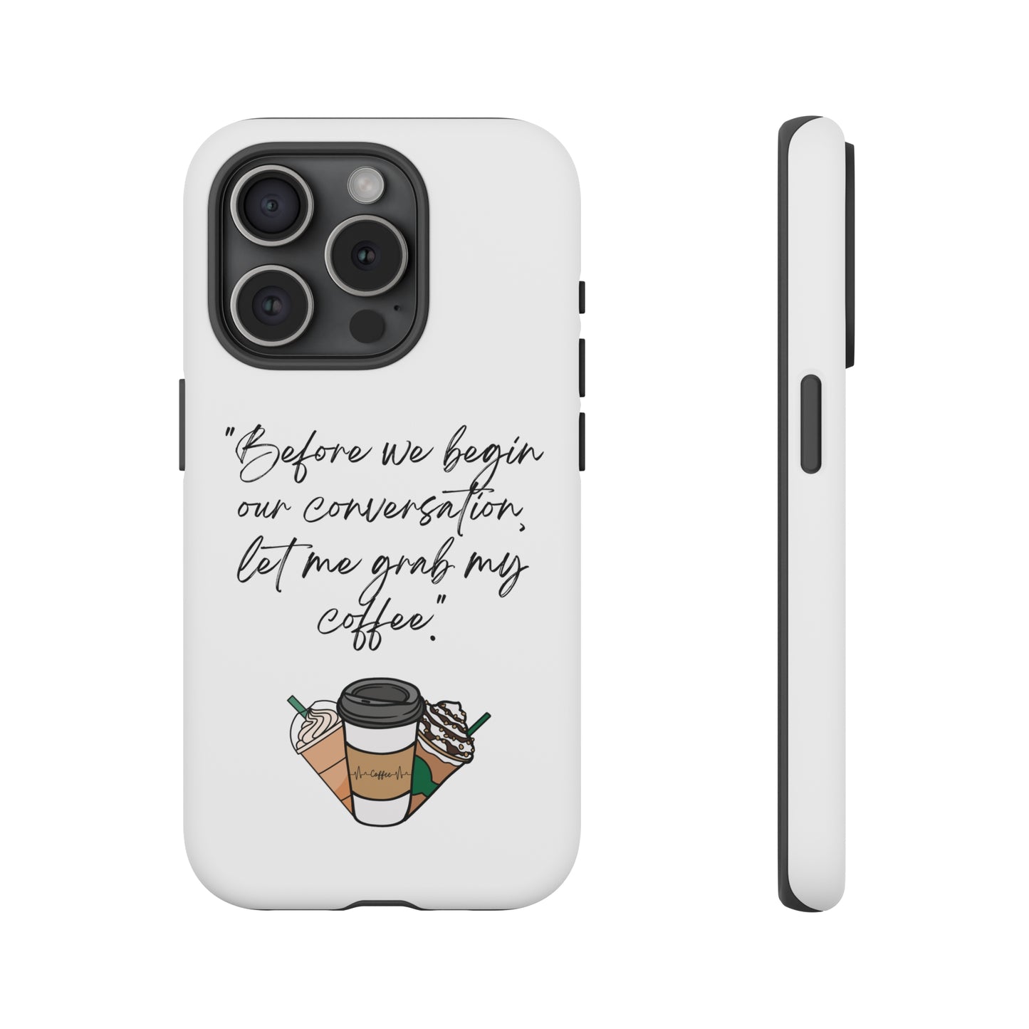 Fundas resistentes para iPhone Coffee Time 10% de descuento hasta $50 de compra