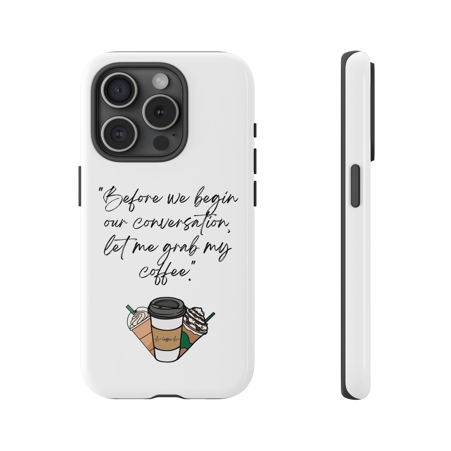 Fundas resistentes para iPhone Coffee Time 10% de descuento hasta $50 de compra