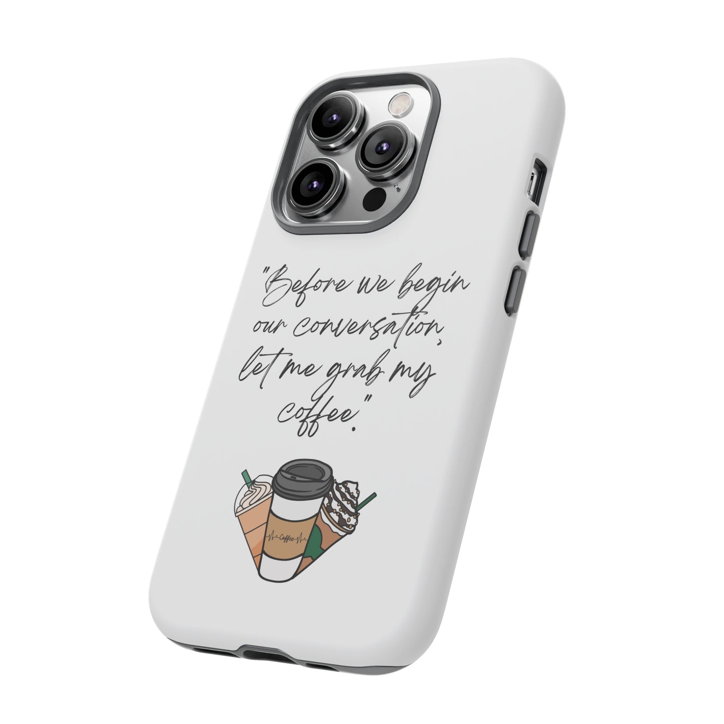 Fundas resistentes para iPhone Coffee Time 10% de descuento hasta $50 de compra