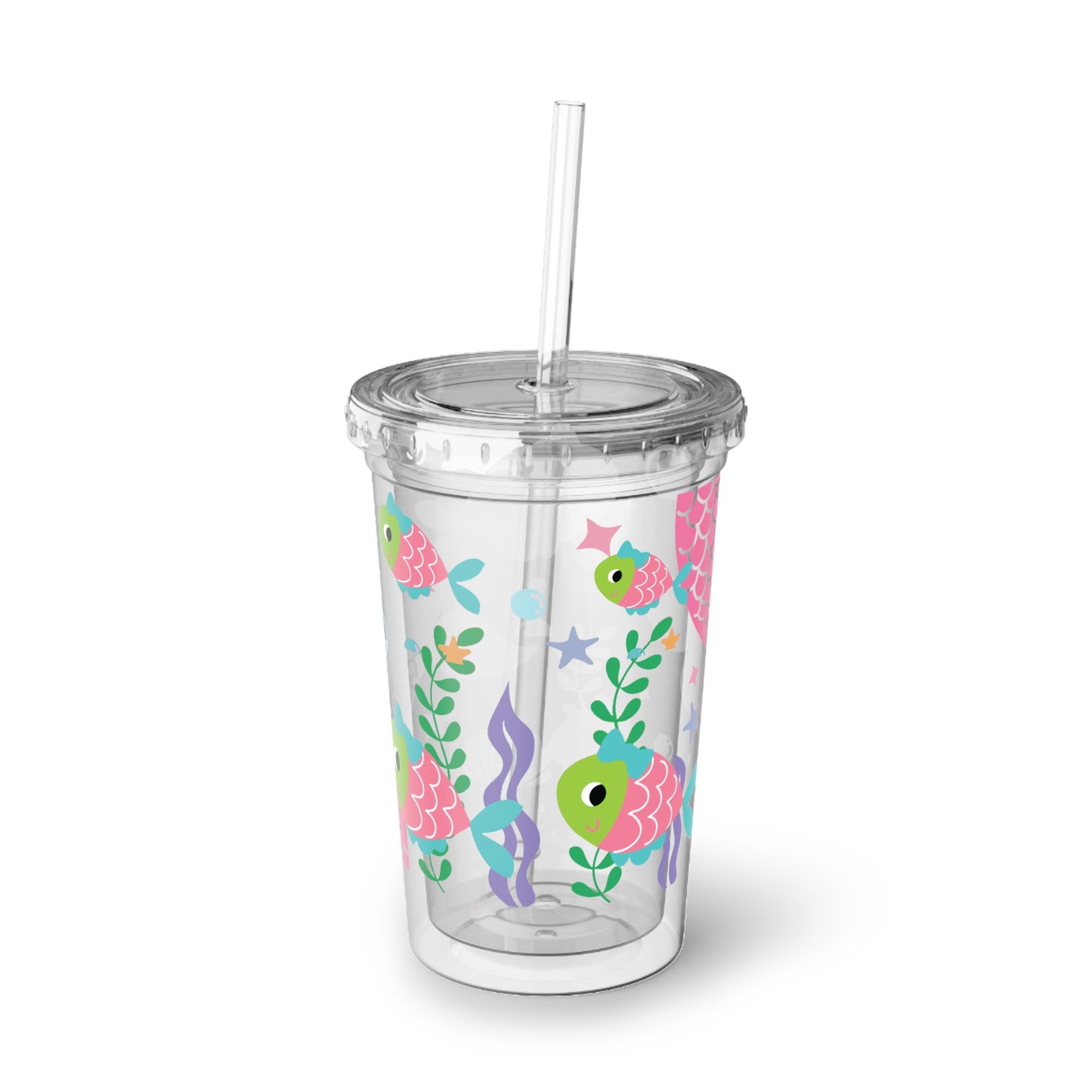 Fish and Mermaid World Suave Acrylic Cup