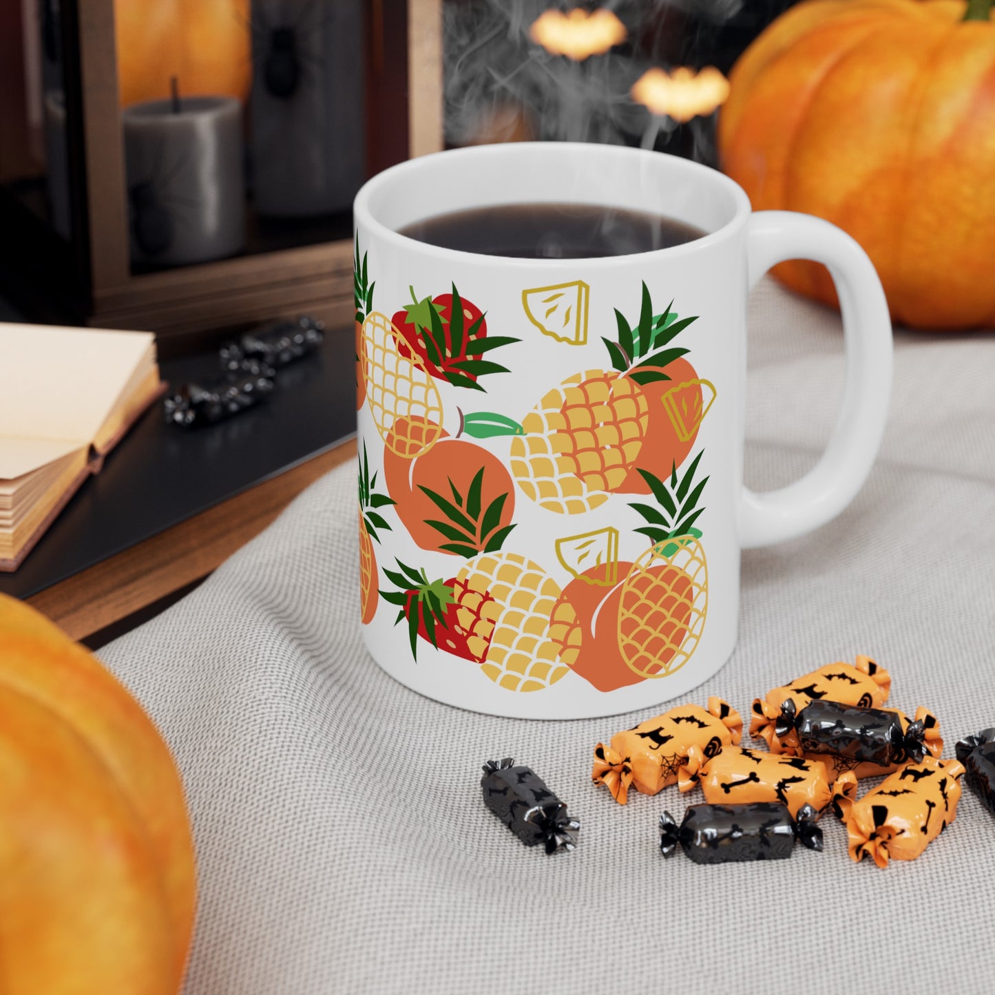 Fruit Ceramic Mug, (11oz, 15oz)