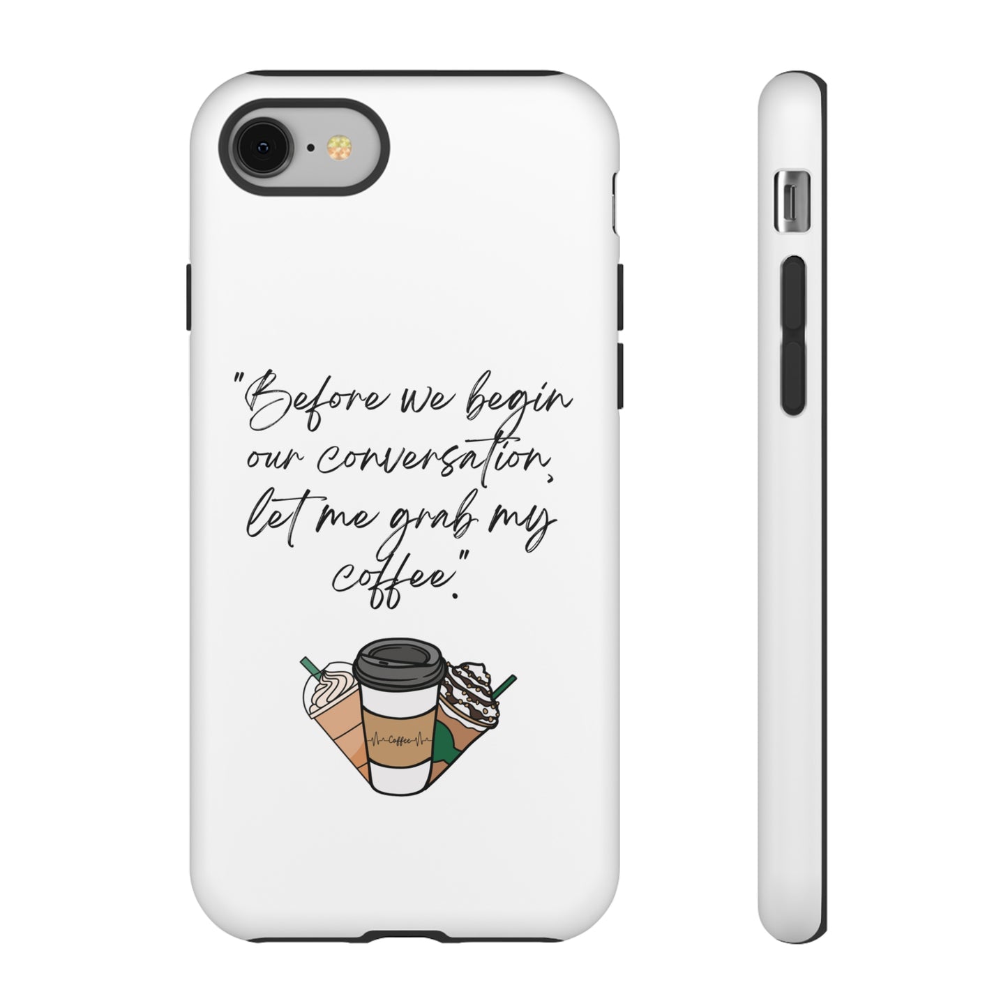 Fundas resistentes para iPhone Coffee Time 10% de descuento hasta $50 de compra