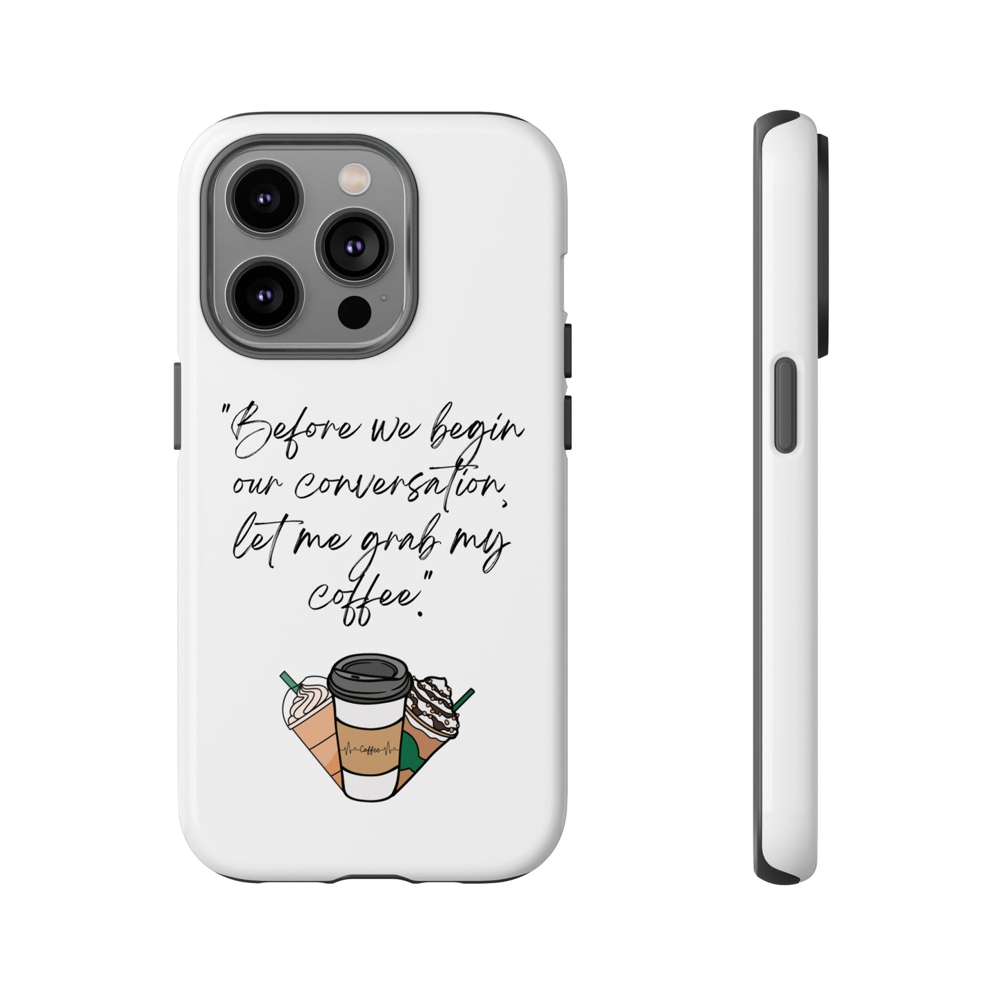 Fundas resistentes para iPhone Coffee Time 10% de descuento hasta $50 de compra