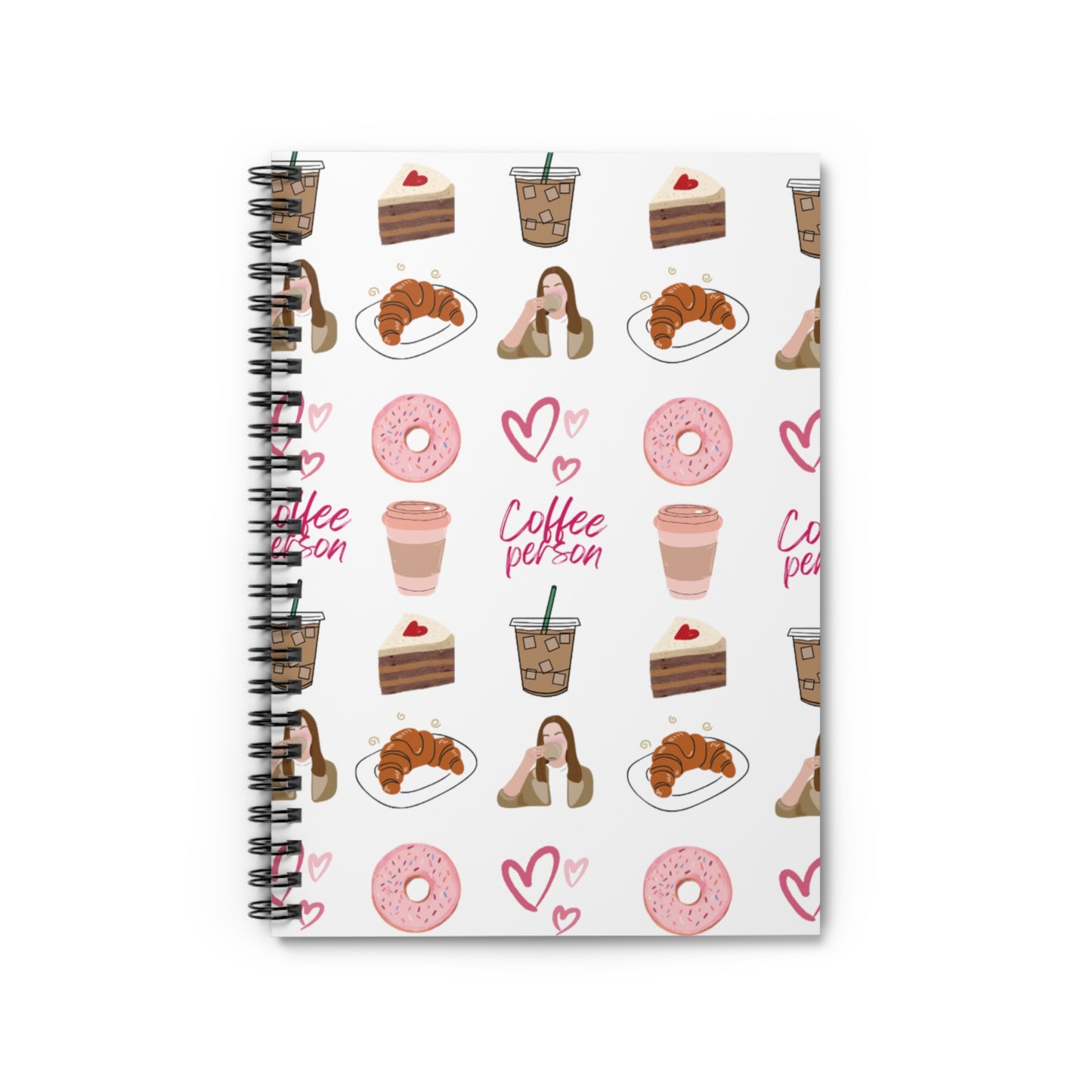 Coffee and Donut its Never Enough Spiral Notebook - Ruled Line