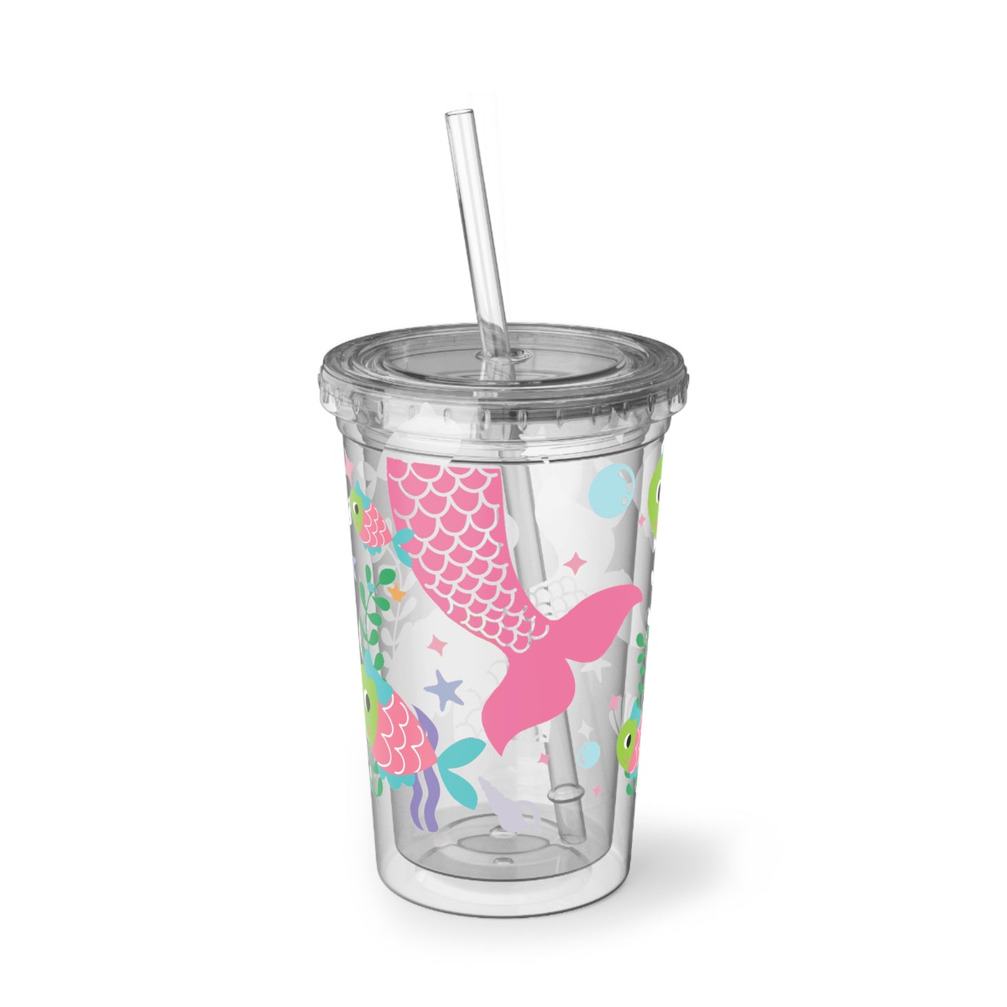 Fish and Mermaid World Suave Acrylic Cup