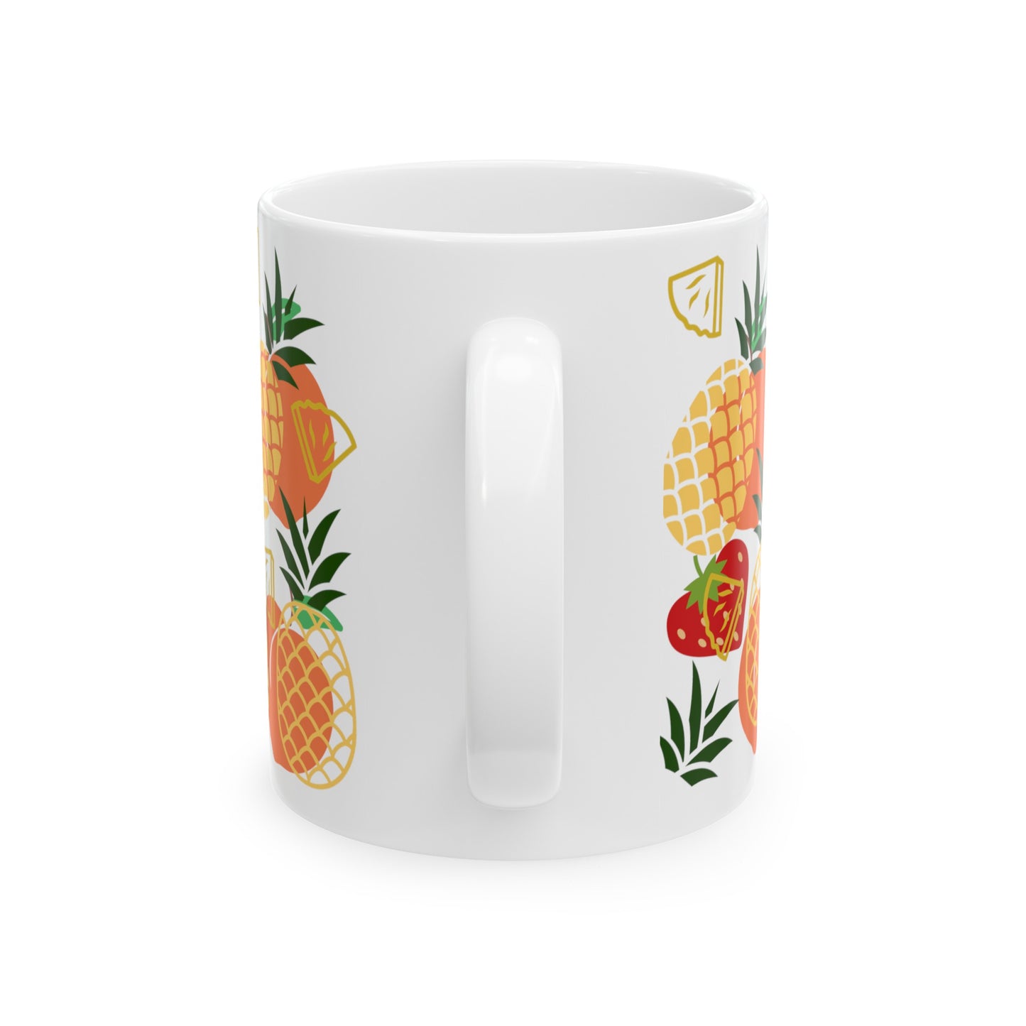 Fruit Ceramic Mug, (11oz, 15oz)