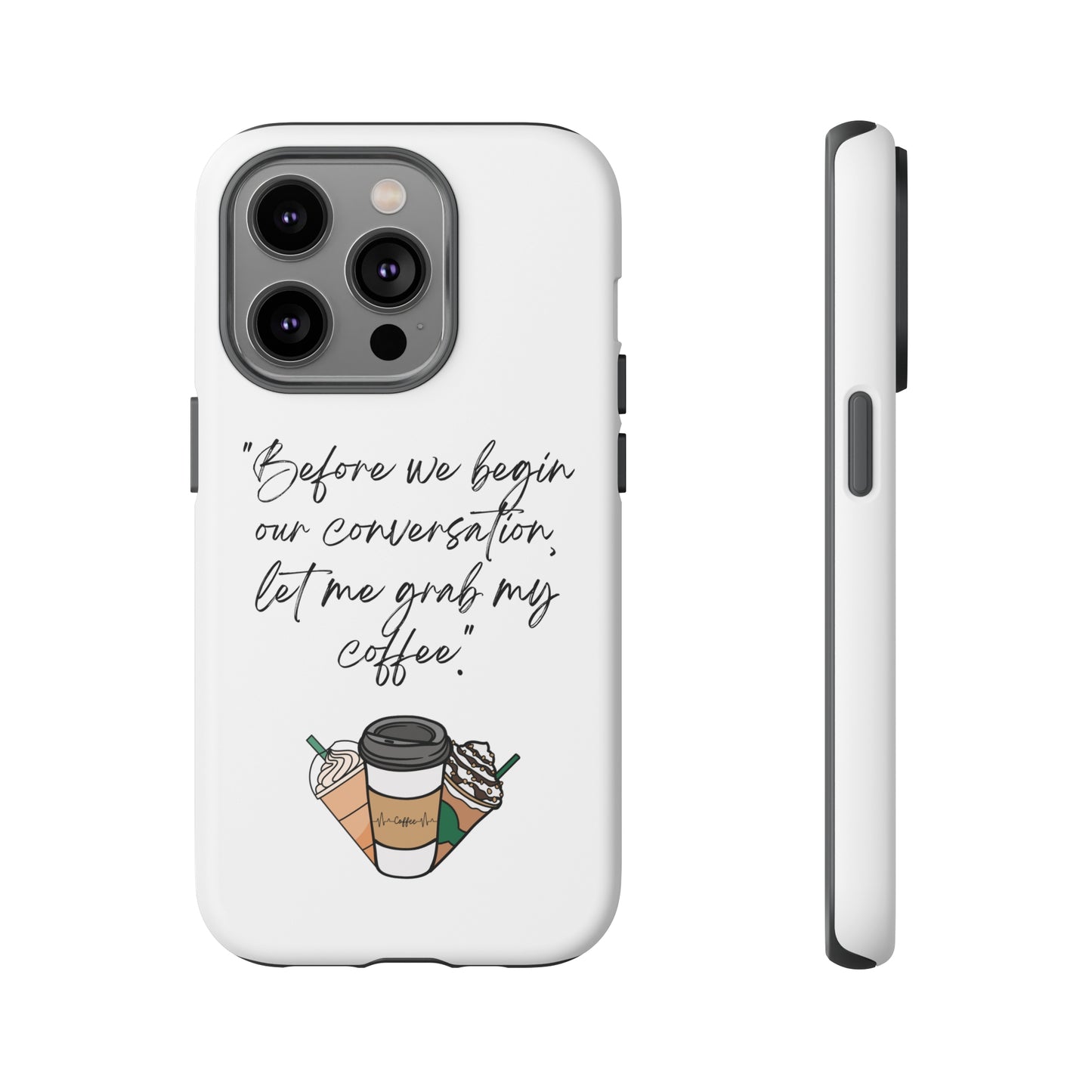 Fundas resistentes para iPhone Coffee Time 10% de descuento hasta $50 de compra