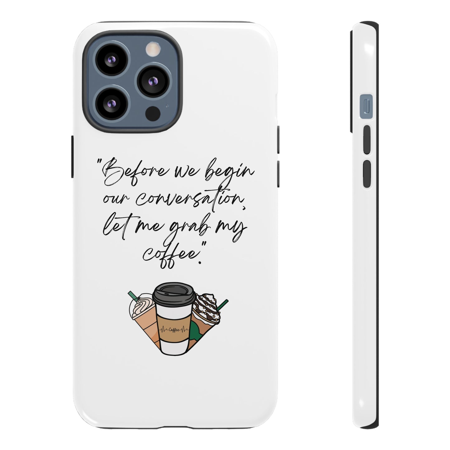 Fundas resistentes para iPhone Coffee Time 10% de descuento hasta $50 de compra