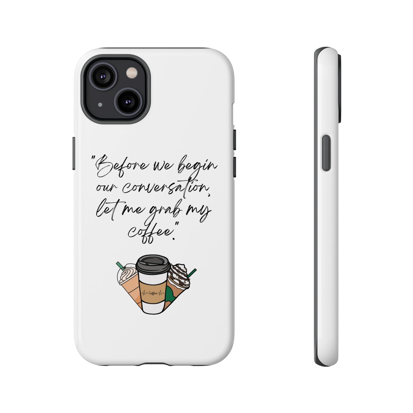 Fundas resistentes para iPhone Coffee Time 10% de descuento hasta $50 de compra