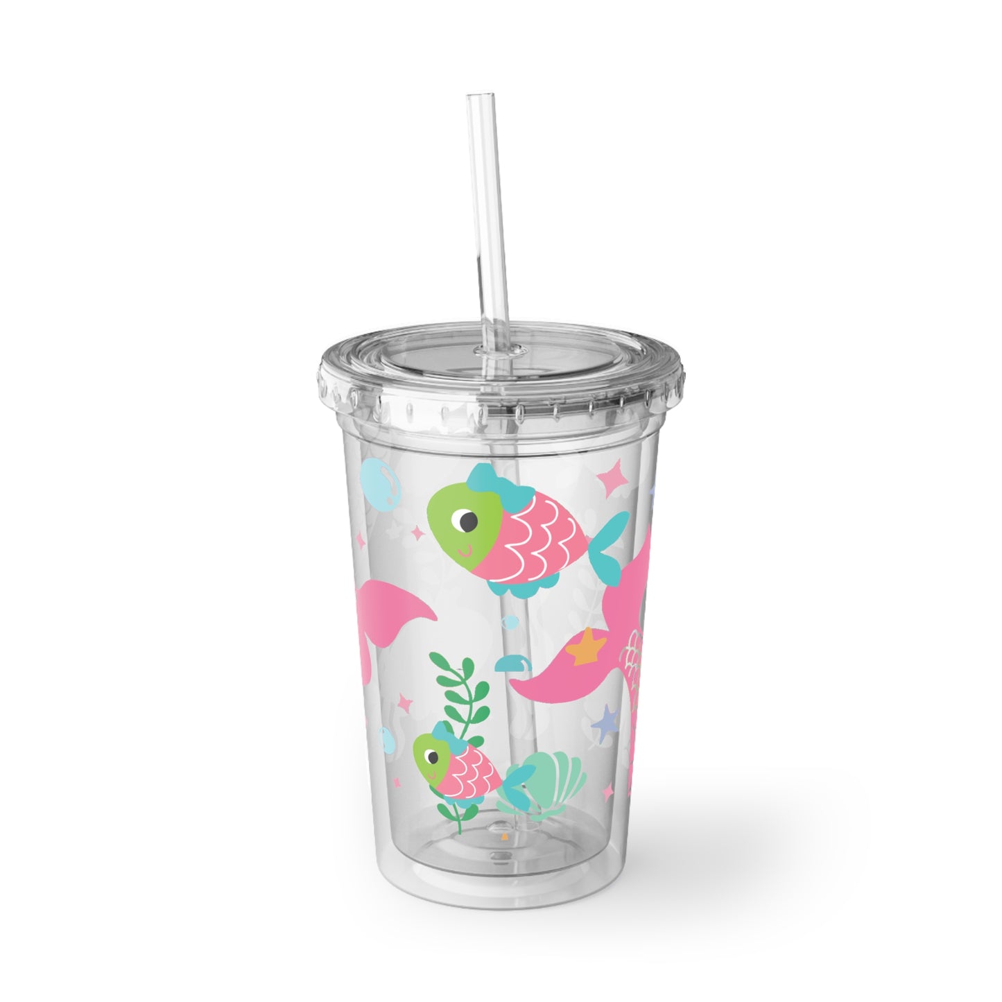 Fish and Mermaid World Suave Acrylic Cup