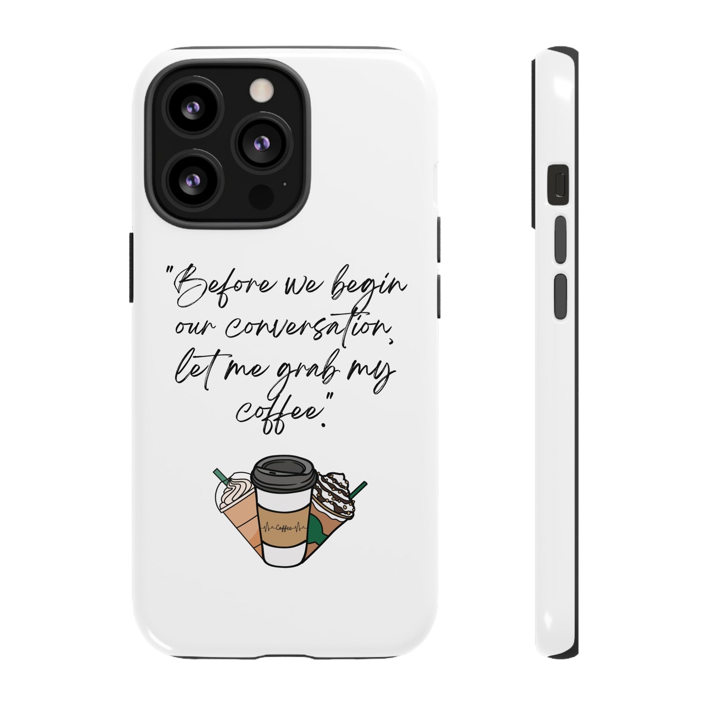 Fundas resistentes para iPhone Coffee Time 10% de descuento hasta $50 de compra