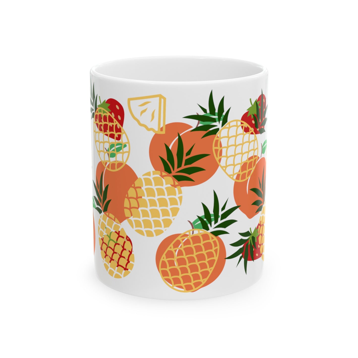 Fruit Ceramic Mug, (11oz, 15oz)