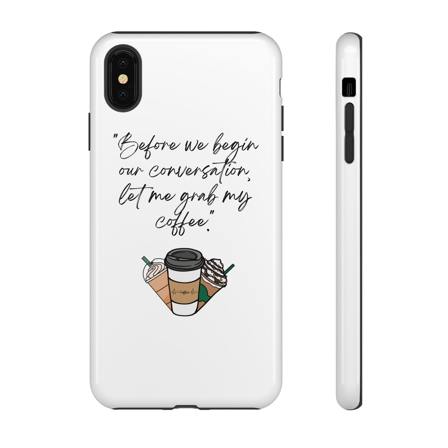 Fundas resistentes para iPhone Coffee Time 10% de descuento hasta $50 de compra