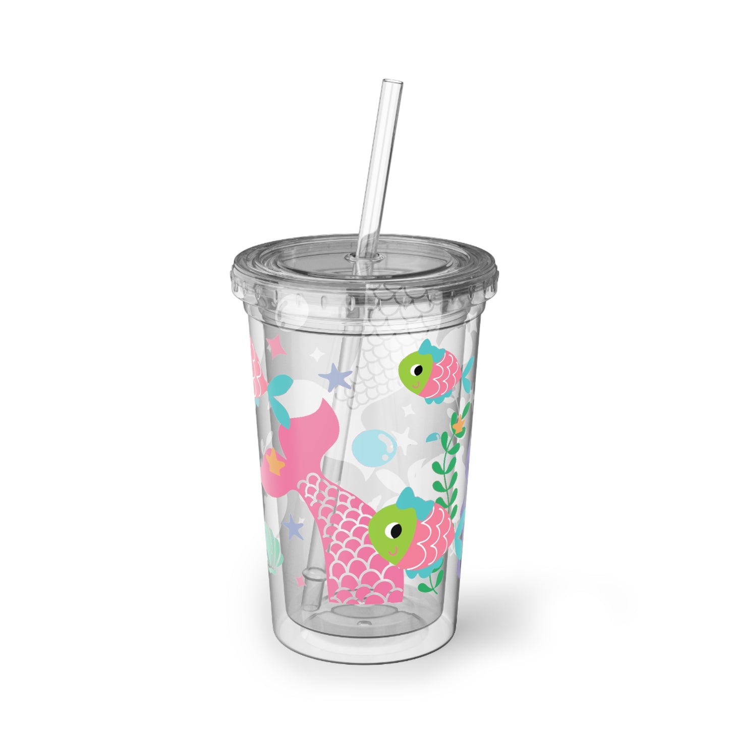 Fish and Mermaid World Suave Acrylic Cup