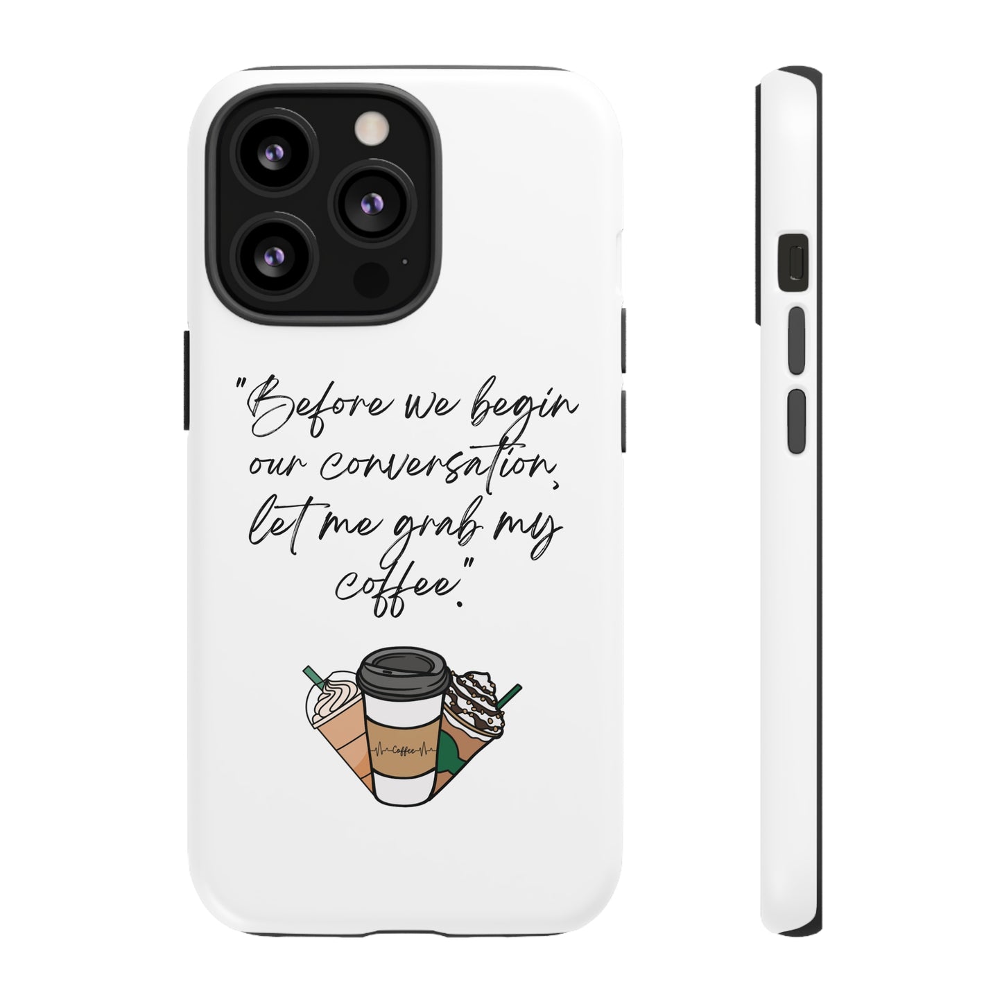 Fundas resistentes para iPhone Coffee Time 10% de descuento hasta $50 de compra