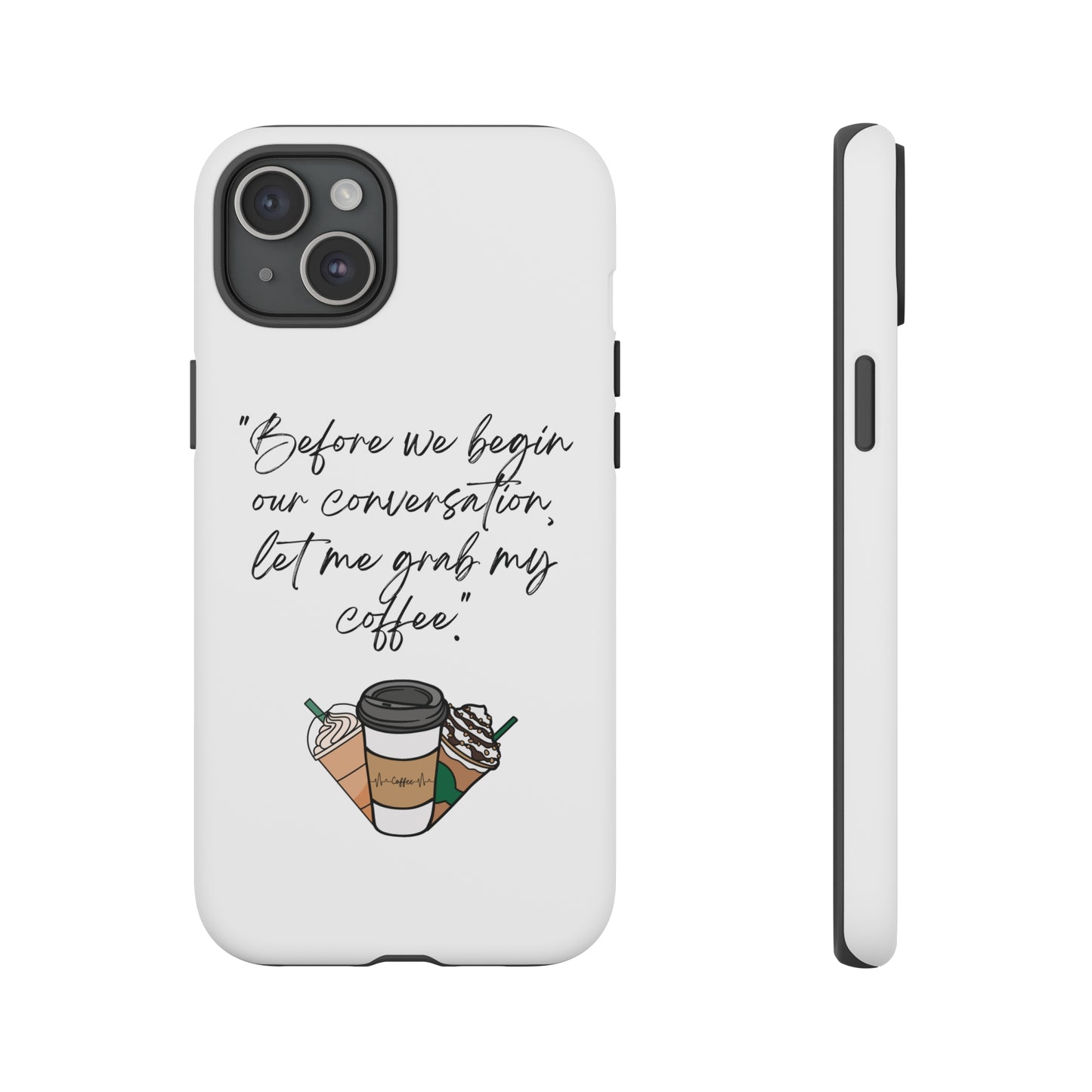 Fundas resistentes para iPhone Coffee Time 10% de descuento hasta $50 de compra